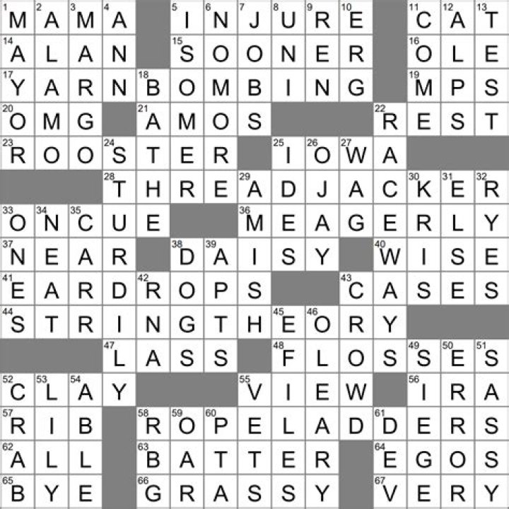 Certain partner Crossword Clue LA Times