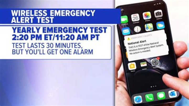 FEMA will test cellphone emergency alert system Wednesday