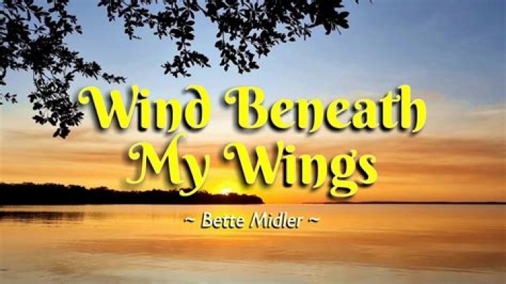Wind Beneath My Wings Lyrics - Bette Midler Wind Beneath My Wings Song Lyrics